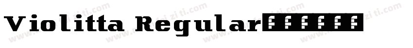 Violitta Regular字体转换